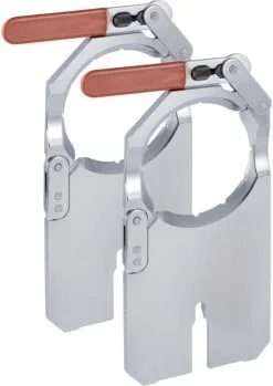 Geberit Aufspannplatten-Set 359813001 Verchromt, DN 90, Ø 90mm, Für Schweißmaschine