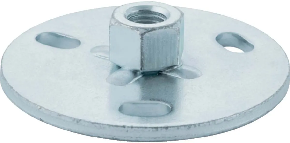 Geberit Grundplatte 362837261 Verzinkt, M 10, Rund, 3-Loch, Mit Gewindemuffe 1 Geberit Grundplatte 362837261 Verzinkt, M 10, Rund, 3-Loch, Mit Gewindemuffe