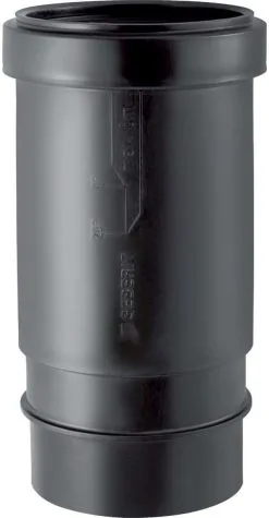 Geberit Pe Langmuffe 361700161 DN 50, Mit Doppelbund Und Schutzdeckel, PE-HD