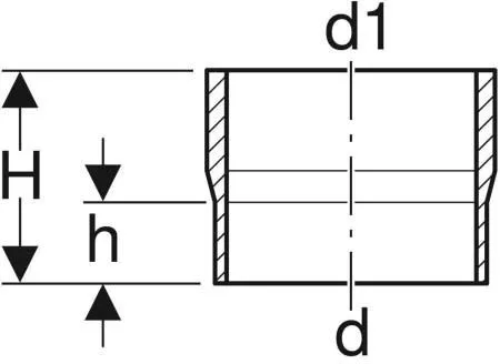 Geberit Pe Übergangsstutzen 359229161 PE-HD, DN 150 2 Geberit Pe Übergangsstutzen 359229161 PE-HD, DN 150 – Bild 2