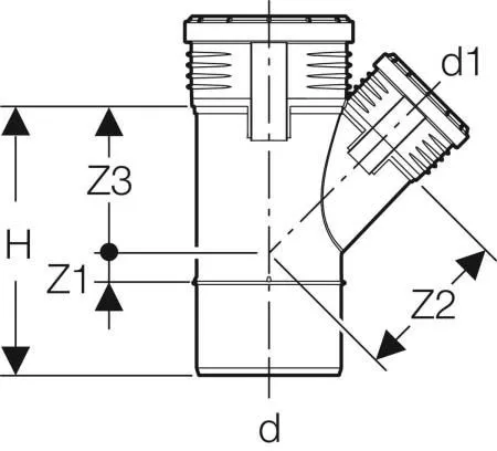 Geberit Silent PP Abzweig 390535141 DN100/100, 45Grad, Schalloptimiert 2 Geberit Silent PP Abzweig 390535141 DN100/100, 45Grad, Schalloptimiert – Bild 2
