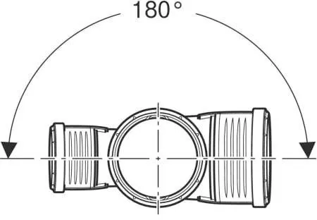 Geberit Silent PP Abzweig 390566141 DN 110/110/110, Mit Innenradius, 87,5Grad, 2-fach 2 Geberit Silent PP Abzweig 390566141 DN 110/110/110, Mit Innenradius, 87,5Grad, 2-fach – Bild 2