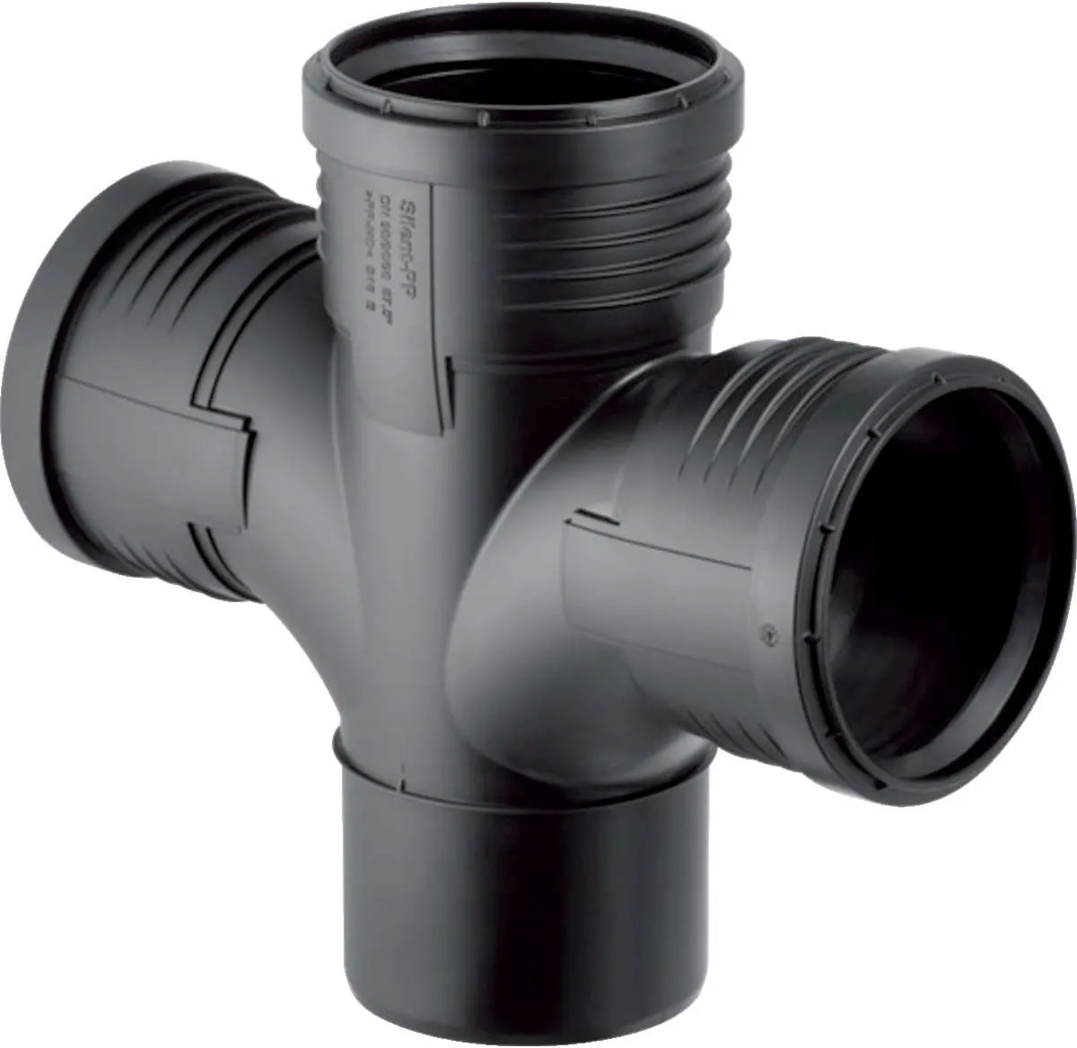 Geberit Silent PP Abzweig 390567141 DN 110/110/75, Mit Innenradius, 87,5Grad, 2-fach 1 Geberit Silent PP Abzweig 390567141 DN 110/110/75, Mit Innenradius, 87,5Grad, 2-fach