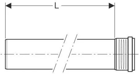 Geberit Silent PP Rohr 390502141 DN 100, 500 Mm, Mit Muffe, Schalloptimiert 3 Geberit Silent PP Rohr 390502141 DN 100, 500 Mm, Mit Muffe, Schalloptimiert – Bild 3