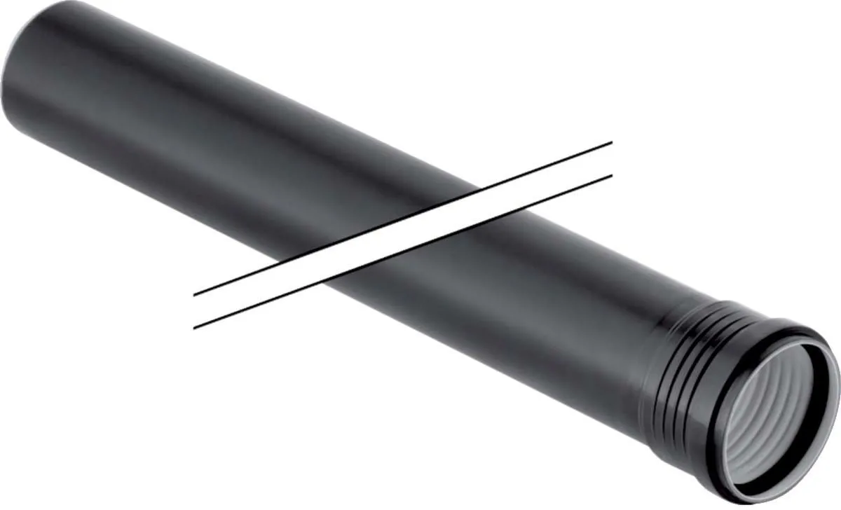 Geberit Silent PP Rohr 390604141 DN 125, 1000 Mm, Mit Muffe, Schalloptimiert 1 Geberit Silent PP Rohr 390604141 DN 125, 1000 Mm, Mit Muffe, Schalloptimiert