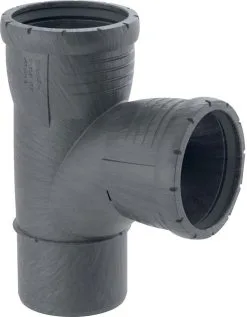 Geberit Silent Pro Bogenabzweig 393555141 DN 100/100, 87,5°, Hochschalldämmend, Innenradius