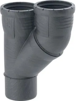 Geberit Silent Pro Parallelabzweig 393457141 DN 90/90, 45°, Hochschalldämmend