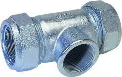 Gebo Verschraubung Typ T 011500401 1/2"x 1/2" X 1/2", Für Stahlrohr