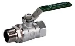 Opal Giacomini Kugelhahn R254WL 254WX053 1/2", Grüner Hebelgriff, Innen- Und Außengewinde