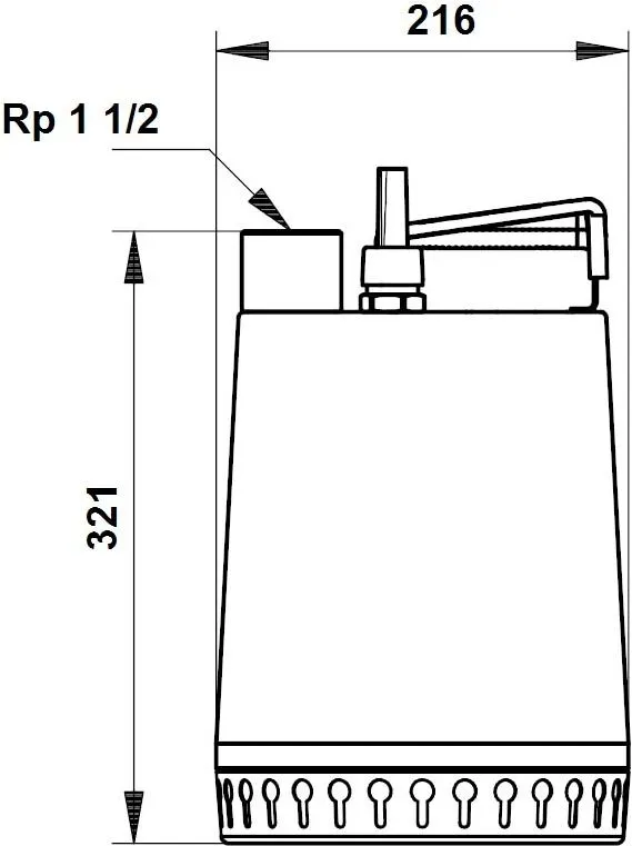 Grundfos Unilift Schmutzwasserpumpe 96001652 Edelstahl, AP12.40.06.3, 1 1/2 IG, 3x400 V, 10m 2 Grundfos Unilift Schmutzwasserpumpe 96001652 Edelstahl, AP12.40.06.3, 1 1/2 IG, 3x400 V, 10m – Bild 2