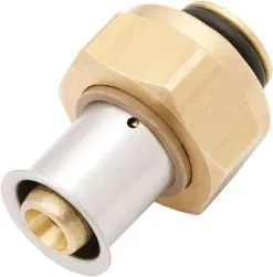 KAN-therm KAN-press 6in1 Verschraubung 1009271013 16 X 2, Eurokonus, Messing, 3/4" IG