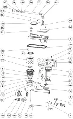 SFA SaniPack Pro UP WC-Hebeanlage 0017UP Weiß, Zum Anschluss Von Wand-WC, Waschtisch -Pumpen Verkäufe 2022 SFA SaniPack Pro UP WC Hebeanlage 0017UP weiss zum Anschluss von Wand WC Waschtisch 3
