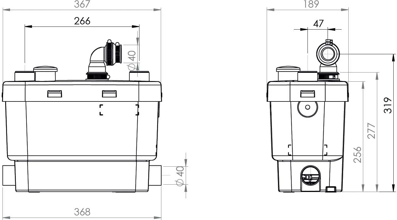 SFA SaniSpeed+ Haushaltspumpe 0026P Grau, Steckerfertig, Für Die Küche 3 SFA SaniSpeed+ Haushaltspumpe 0026P Grau, Steckerfertig, Für Die Küche – Bild 3