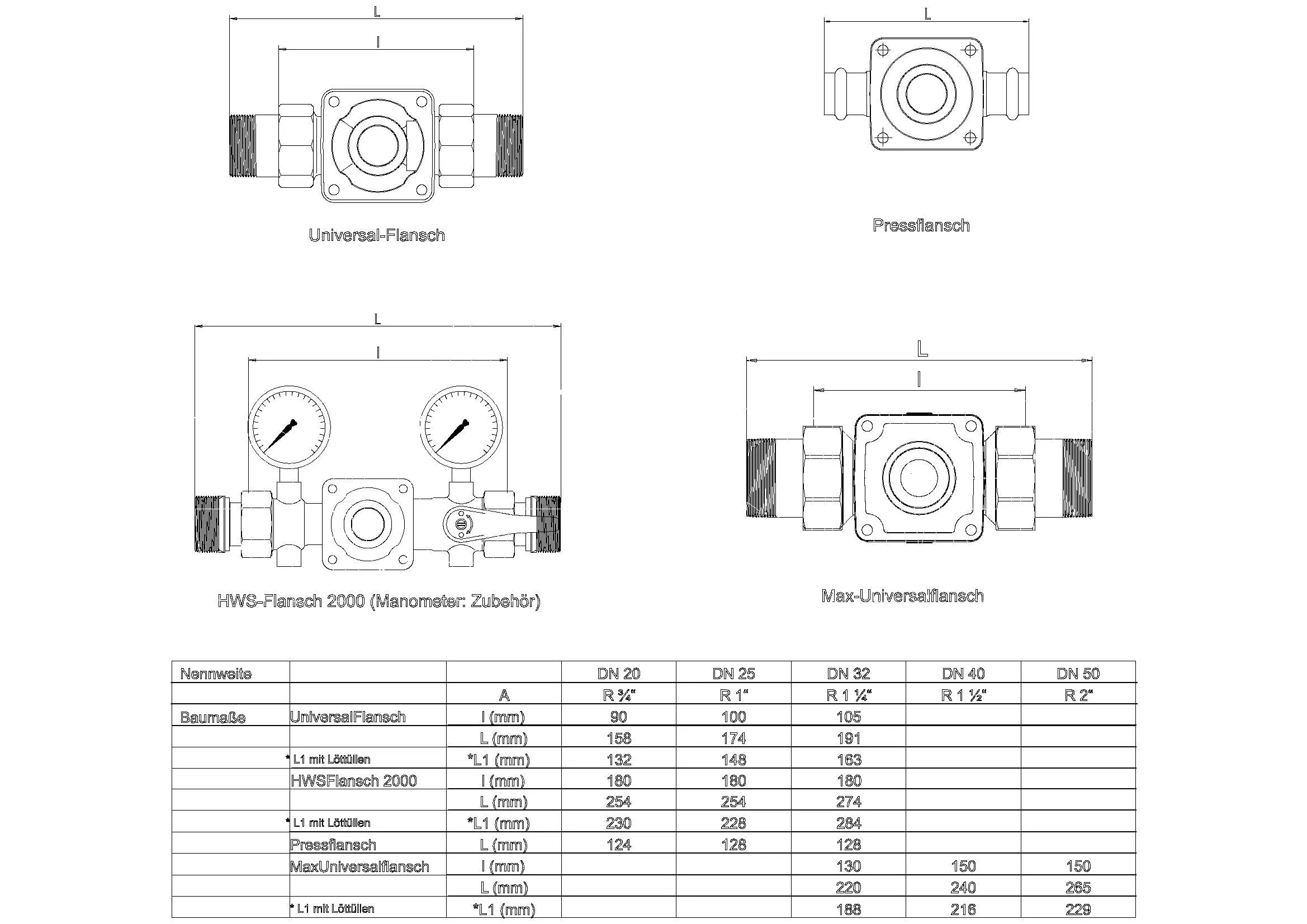 Syr - Sasserath SYR Universal-Flansch DRUFImax DN 40 Mit Beidseitiger Gewindeverschraubung 2 Syr - Sasserath SYR Universal-Flansch DRUFImax DN 40 Mit Beidseitiger Gewindeverschraubung – Bild 2