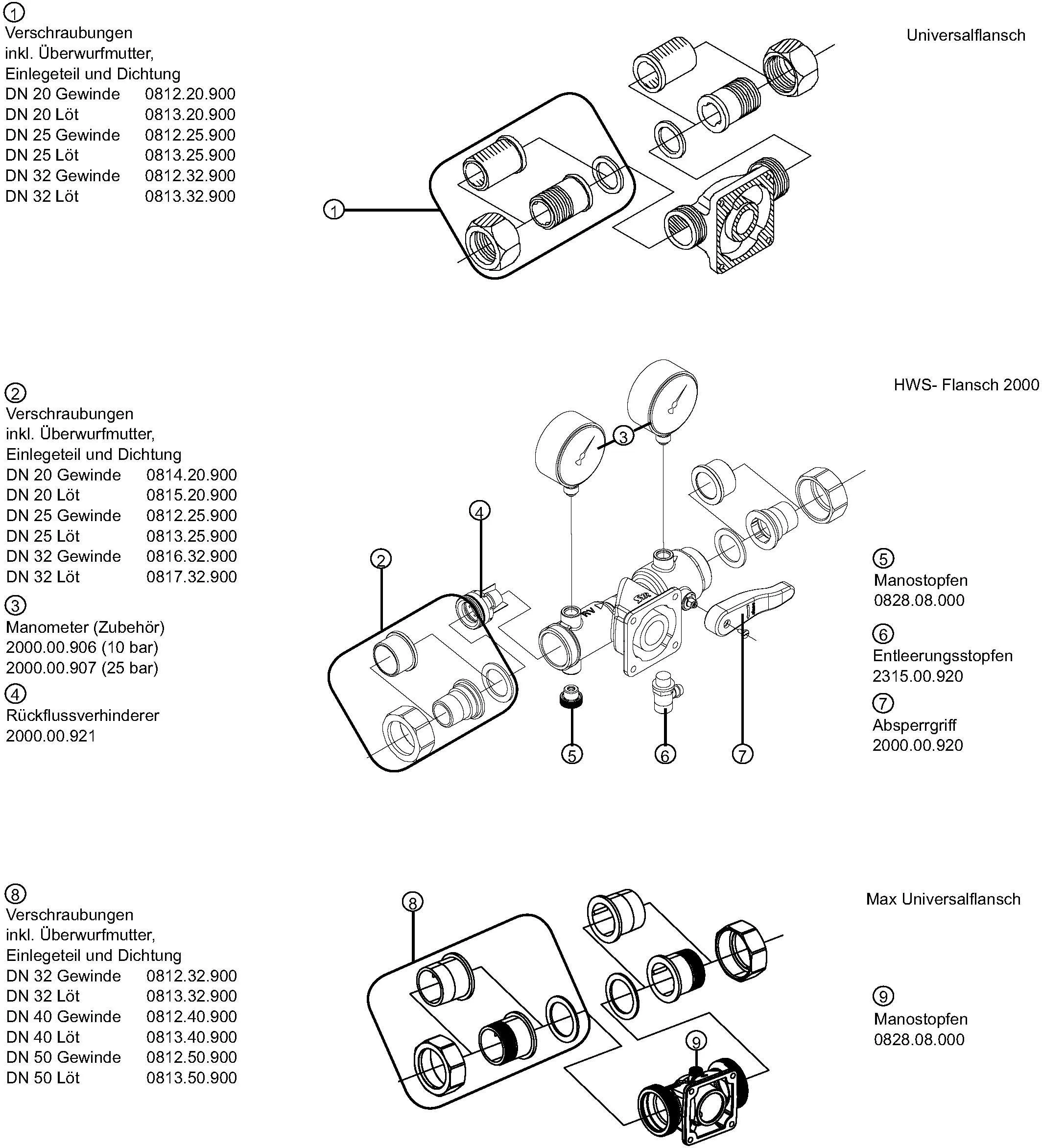 Syr - Sasserath SYR Universal-Flansch DRUFImax DN 40 Mit Beidseitiger Gewindeverschraubung 3 Syr - Sasserath SYR Universal-Flansch DRUFImax DN 40 Mit Beidseitiger Gewindeverschraubung – Bild 3