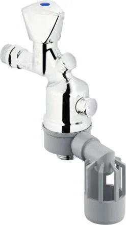 SCHLÖSSER Schlösser Auslaufventil 0082601550001 DN 15, 1/2", Matt Verchromt, Mit Systemtrenner