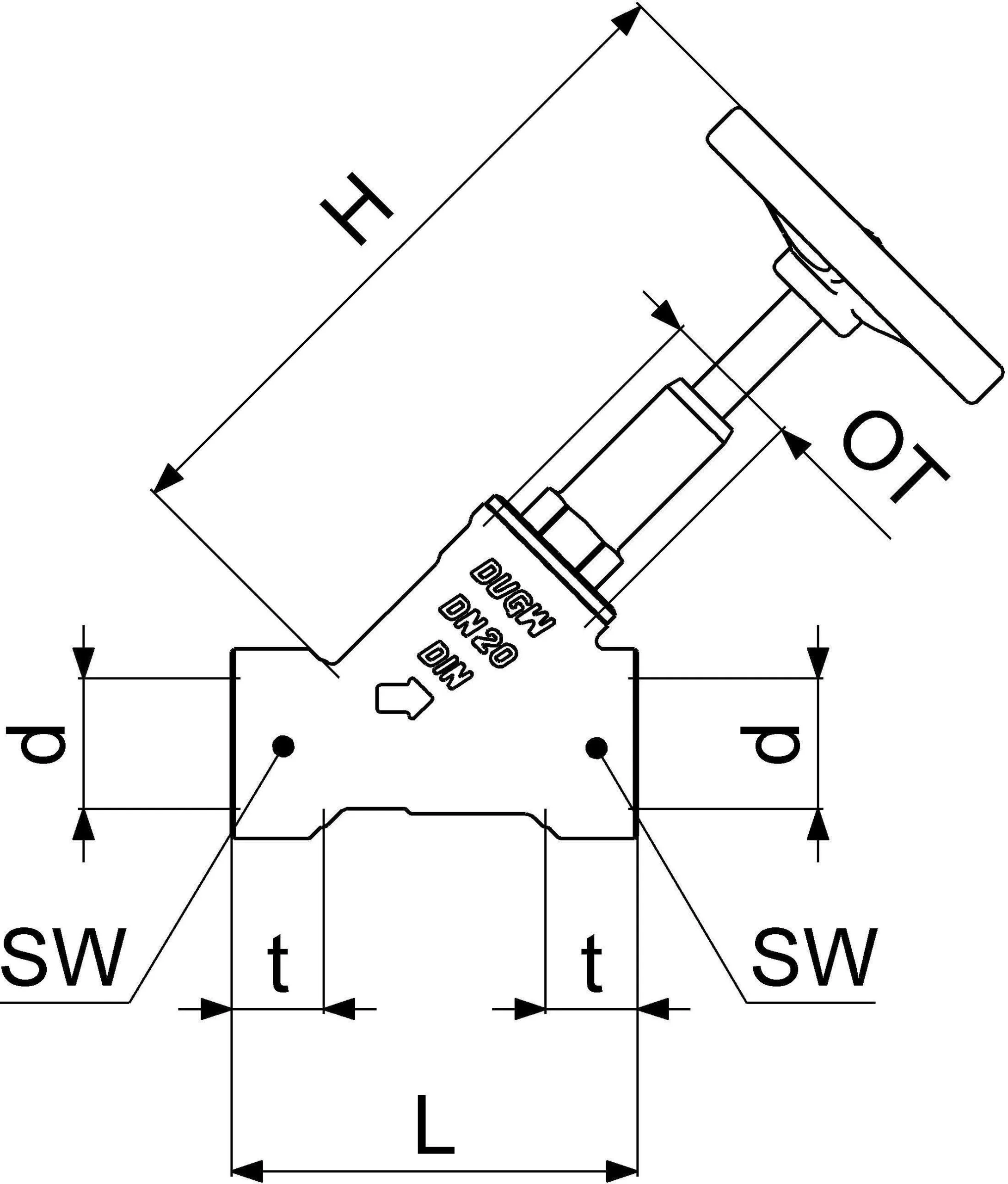 SCHLÖSSER Schlösser Freistromventil 0015052000001 DN 20, Rp 3/4, Ohne Entleerung, Steigende Spindel 2 SCHLÖSSER Schlösser Freistromventil 0015052000001 DN 20, Rp 3/4, Ohne Entleerung, Steigende Spindel – Bild 2