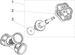 SCHLÖSSER Schlösser Freistromventil 0015052500001 DN 25, Rp 1, Ohne Entleerung, Steigende Spindel -Pumpen Verkäufe 2022 Schloesser Freistromventil 0015052500001 DN 25 Rp 1 ohne Entleerung steigende Spindel 2 scaled