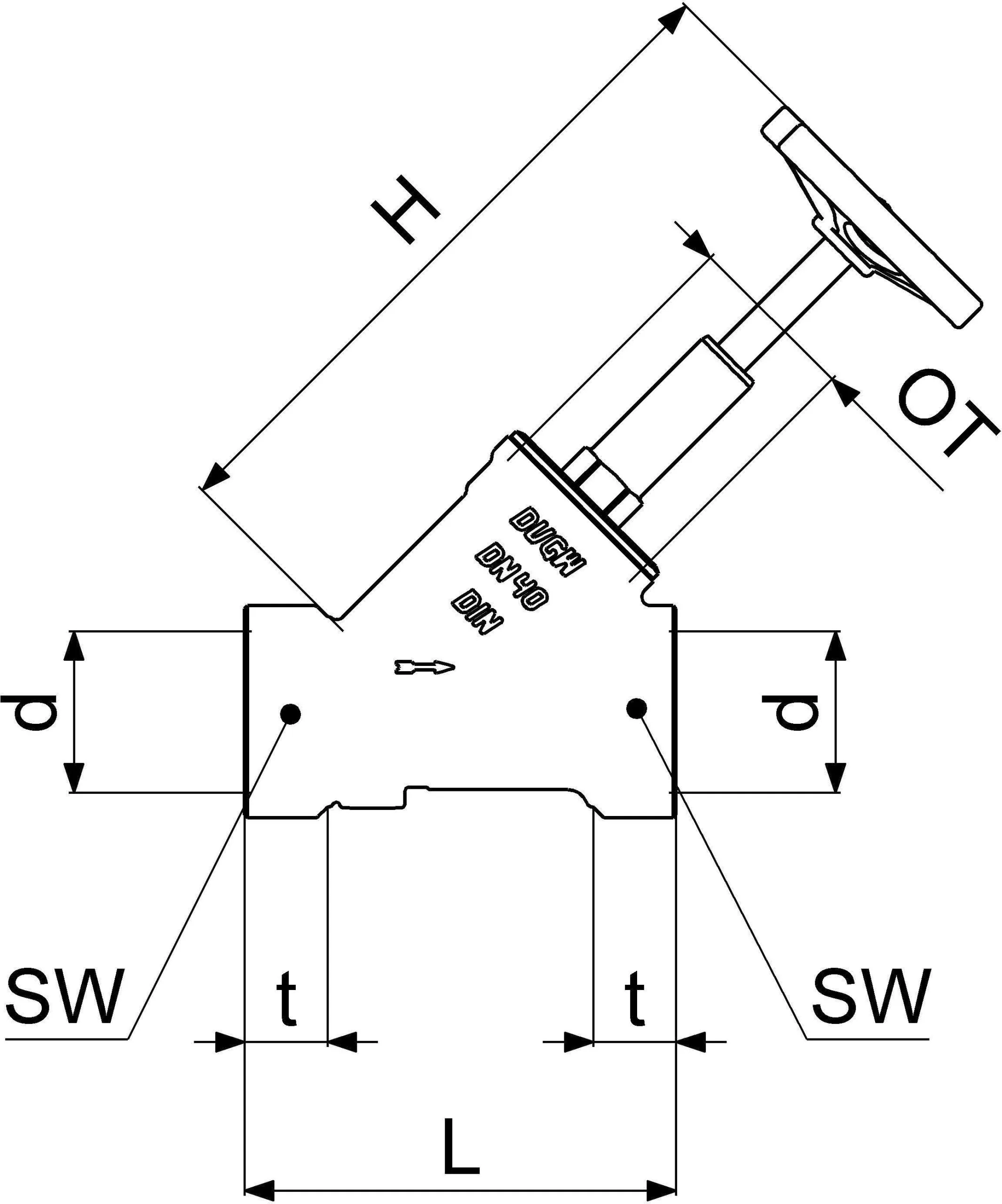 SCHLÖSSER Schlösser Freistromventil 0015054000001 DN 40, G 1 1/2, Ohne Entleerung, Steigende Spindel 2 SCHLÖSSER Schlösser Freistromventil 0015054000001 DN 40, G 1 1/2, Ohne Entleerung, Steigende Spindel – Bild 2
