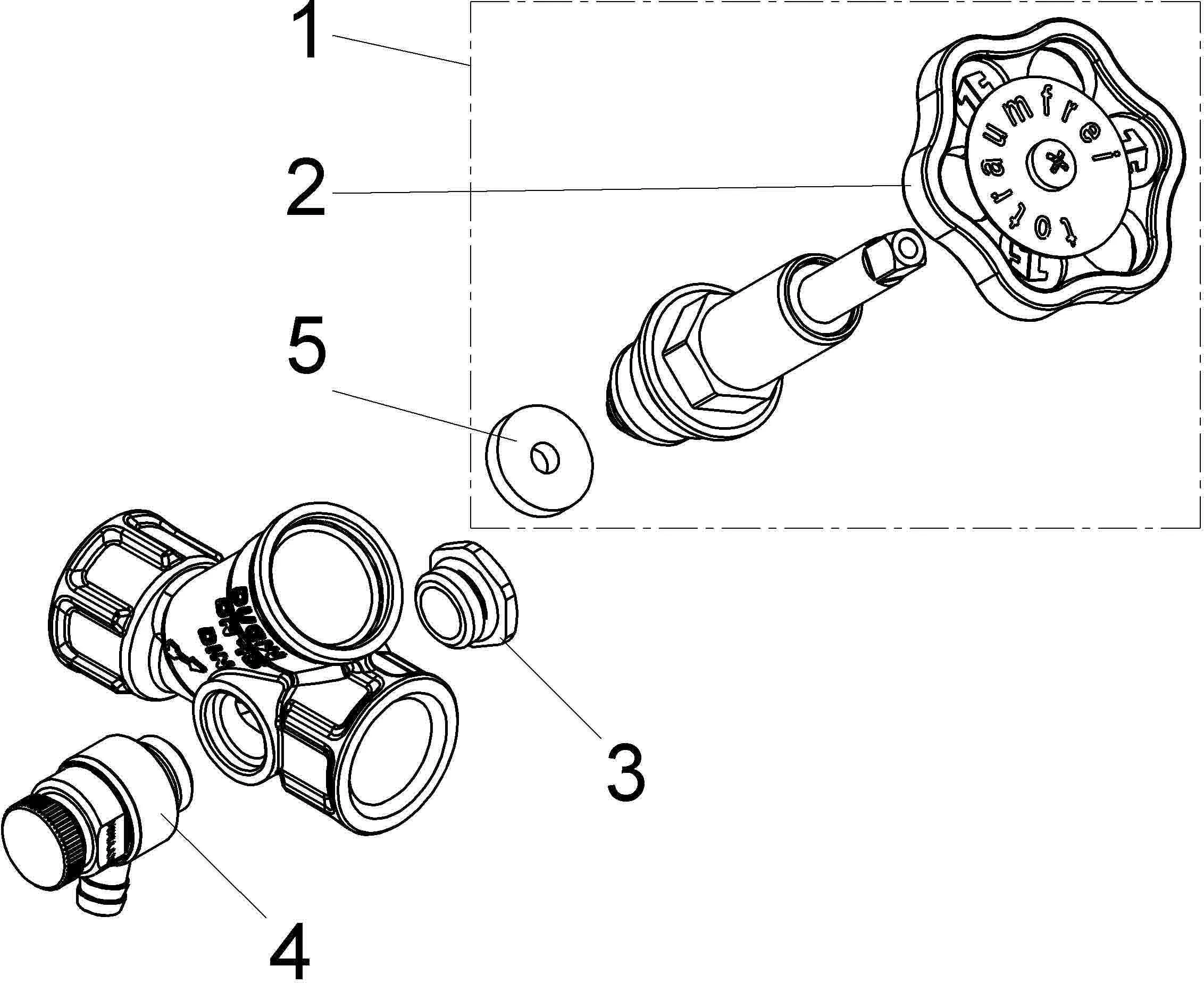 SCHLÖSSER Schlösser Freistromventil 0015101500001 DN 15, Rp 1/2, Mit Entleerung, Steigende Spindel 3 SCHLÖSSER Schlösser Freistromventil 0015101500001 DN 15, Rp 1/2, Mit Entleerung, Steigende Spindel – Bild 3