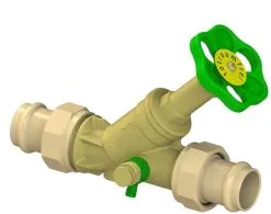 SCHLÖSSER Schlösser Freistromventil 0015872800001 DN 25, 28mm, AG, Mit Entleerung, Nichtsteigende Spindel