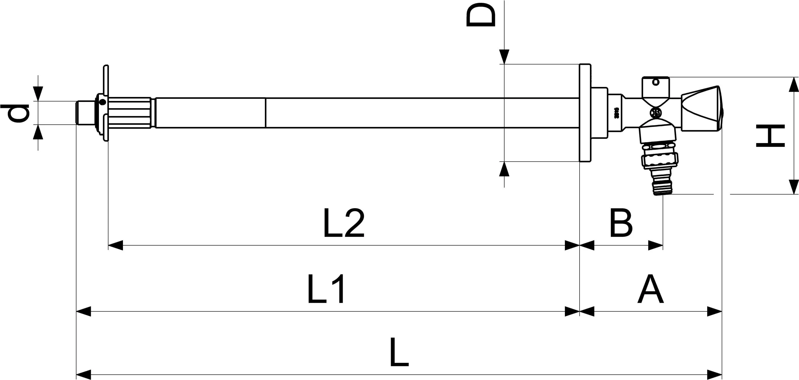 SCHLÖSSER Schlösser Frost-Tec Außenarmatur 0028151550001 1/2", Dreikantgriff, Mit Steckschlüssel, Für Rohbau, Chrom 2 SCHLÖSSER Schlösser Frost-Tec Außenarmatur 0028151550001 1/2", Dreikantgriff, Mit Steckschlüssel, Für Rohbau, Chrom – Bild 2