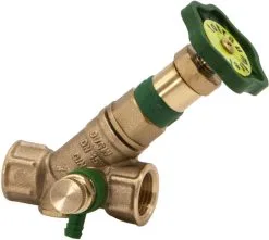 SCHLÖSSER Schlösser KFR-Ventil 0016301500001 DN 15, Rp 1/2, Mit Entleerung, Nichtsteigende Spindel