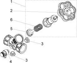 SCHLÖSSER Schlösser KFR-Ventil 0016302000001 DN 20, Rp 3/4, Mit Entleerung, Nichtsteigende Spindel -Pumpen Verkäufe 2022 Schloesser KFR Ventil 0016302000001 DN 20 Rp 3 4 mit Entleerung nichtsteigende Spindel 2 scaled