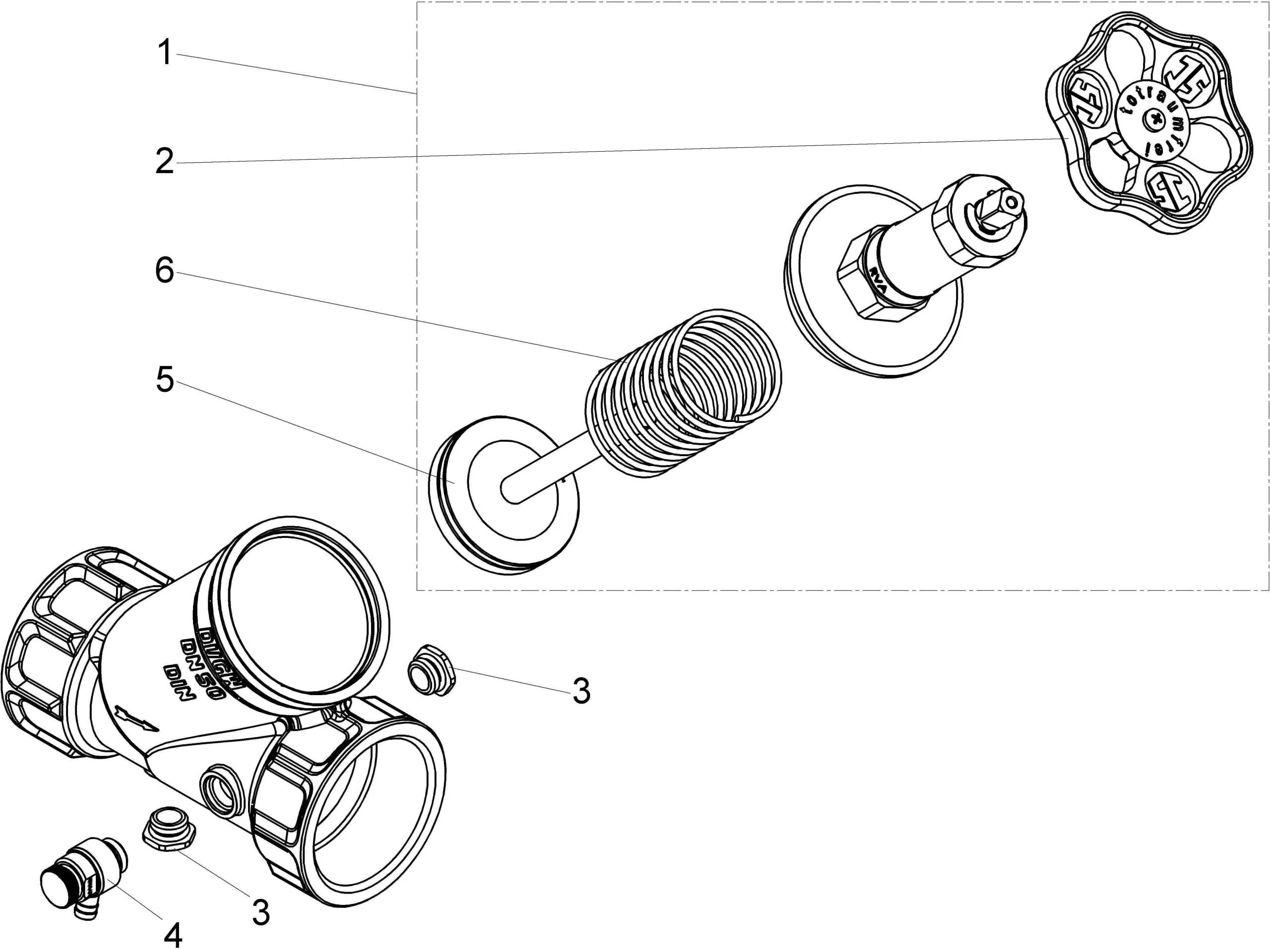 SCHLÖSSER Schlösser KFR-Ventil 0016305000001 DN 50, G 2, Mit Entleerung, Nichtsteigende Spindel 3 SCHLÖSSER Schlösser KFR-Ventil 0016305000001 DN 50, G 2, Mit Entleerung, Nichtsteigende Spindel – Bild 3