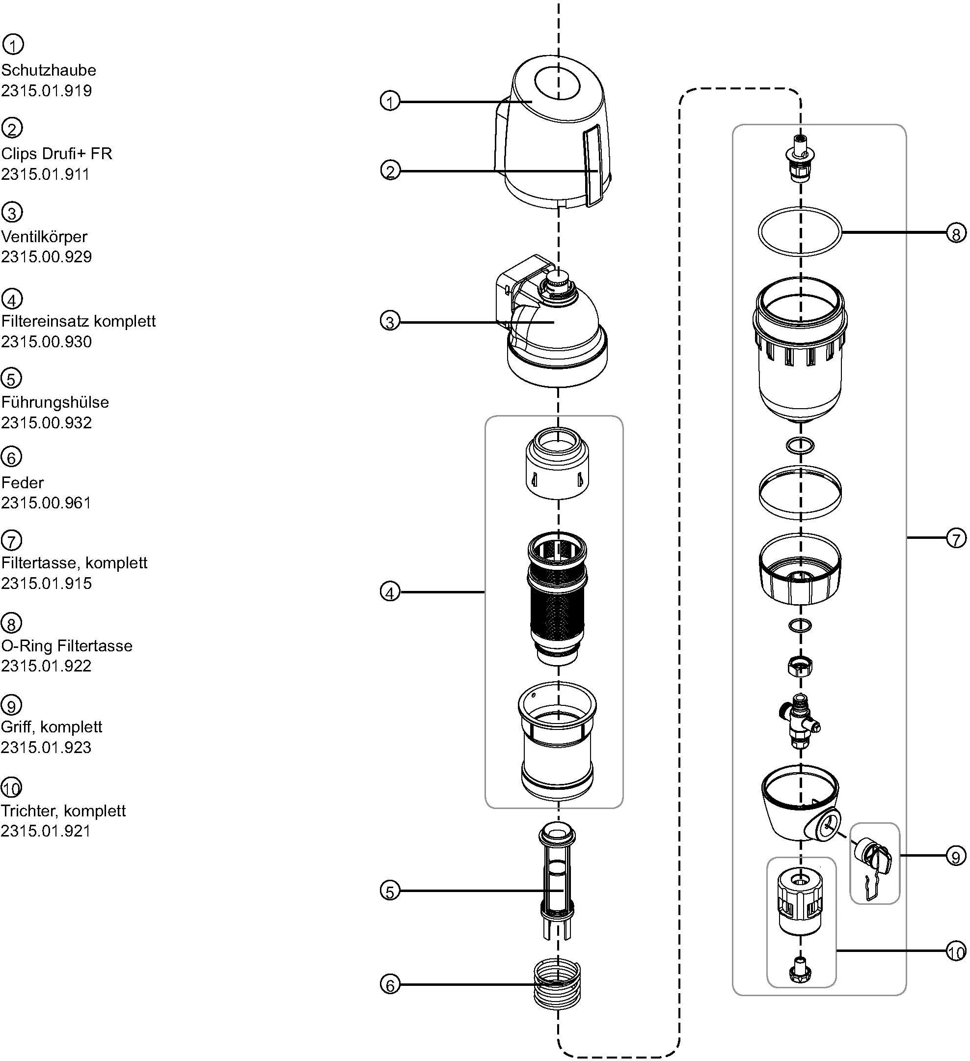 Syr - Sasserath Syr Rückspülfilter Drufi FR 231500081 Mit Ablauftrichter 3 Syr - Sasserath Syr Rückspülfilter Drufi FR 231500081 Mit Ablauftrichter – Bild 3