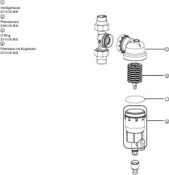 Syr - Sasserath Duo 2314 Rückspülfilter 2314.20.005 DN 20, Ohne Druckminderer Und Manometer -Pumpen Verkäufe 2022 Syr Sasserath Duo 2314 Rueckspuelfilter 2314.20.005 DN 20 ohne Druckminderer und Manometer 2