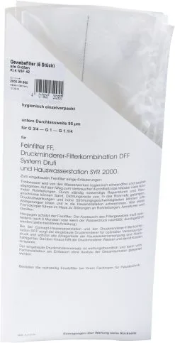 Syr - Sasserath Kerzenfiltereinsatz 2000.25.960 20 µm, DRUFI DFF/FF