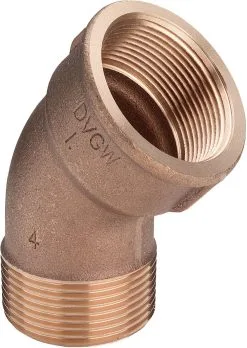 Viega Bogen 281755 R 3/8 X Rp 3/8, 45°, Rotguss