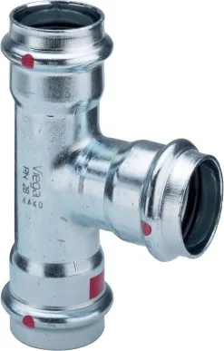 Viega Prestabo T-Stück 558659 35 Mm, Stahl Verzinkt, SC-Contur