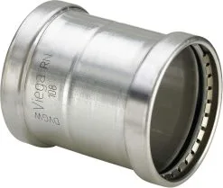 Viega Sanpress Inox XL-Schiebemuffe 482831 76,1 Mm, Stahl Nichtrostend, SC-Contur