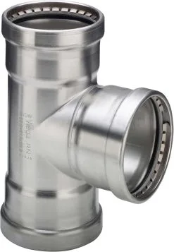 Viega Sanpress Inox XL-T-Stück 578039 64 X 54 X 64 Mm, Stahl Nichtrostend, SC-Contur