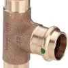 Viega Sanpress T-Stück 283544 42 X 28 X 42 Mm, Mit SC-Contur, Rotguss Oder Siliziumbronze