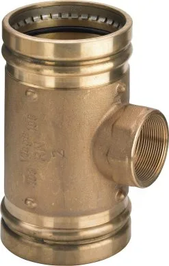 Viega Sanpress XL-T-Stück 354596 108 X Rp 3/4 X 108 Mm, Rotguss, SC-Contur