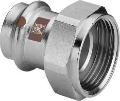 Viega Temponox Anschlussverschraubung 811389 28 Mm X G 1 1/4, Stahl, Nicht Rostend, G-Gewinde, SC-Contur