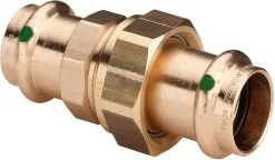 Viega Verschraubung Sanpress 2260 22 Mm, Rotguss Oder Siliziumbronze, Flachdichtend, SC-Contur