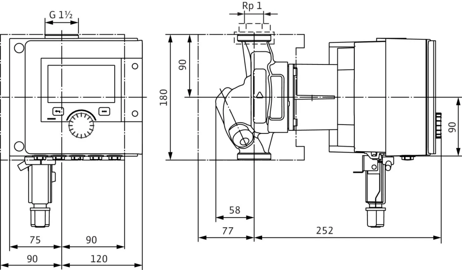 Wilo Stratos MAXO-Z Trinkwasserpumpe 2186307 25/0,5-6, PN 16, 230 V, 50/60 Hz 2 Wilo Stratos MAXO-Z Trinkwasserpumpe 2186307 25/0,5-6, PN 16, 230 V, 50/60 Hz – Bild 2